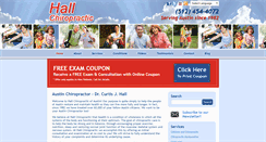 Desktop Screenshot of hall-chiropractic.com